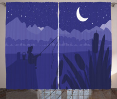 Fisherman Moon River Curtain