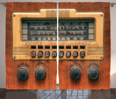 Antique Radios Curtain