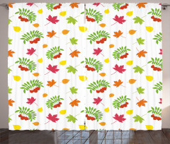 Colorful Simplistic Fall Curtain