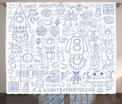 Cosmic Space Adventure Curtain