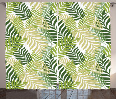 Tropic Exotic Palm Trees Curtain