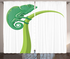 Exotic Grumpy Lizard Curtain