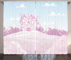 Magic Princess Château Art Curtain