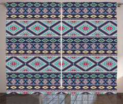 Folkloric Geometrical Art Curtain