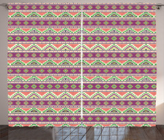 Ethnic Horizontal Formation Curtain