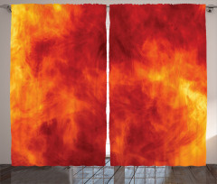 Fire and Flames Design Curtain