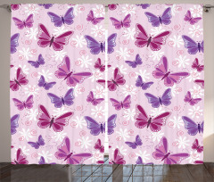 Butterflies Fairy Colors Curtain