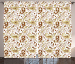 Floral Paisley Tulips Curtain