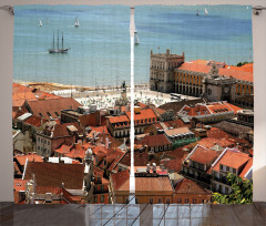 Nostalgic Lisbon City Curtain