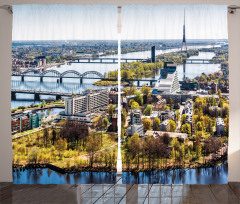 View of Old Riga City Curtain
