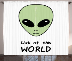 Out of This World UFO Being Curtain