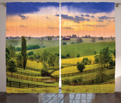 Surreal Countryside Curtain