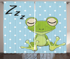 Frog Prince Polka Dots Curtain