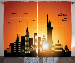 New York with Love Curtain