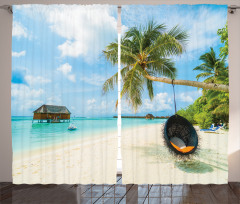 Exotic Maldives Sea Curtain