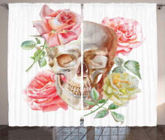 Romantic Roses Floral Curtain