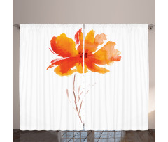 Romantic Poppy Curtain