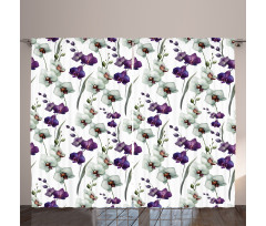 Wild Orchid Bloom Curtain