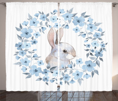 Rabbit Portrait Curtain
