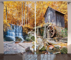 Historic Mill Autumn Curtain