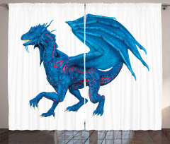 Wild Creature with Wings Curtain