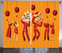 Chinese New Year Celebration Curtain