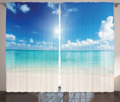 Sky and Tropical Sea Curtain