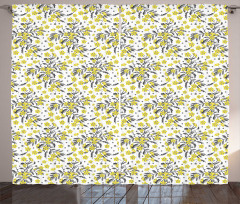 Vivid Spring Blossoms Art Curtain