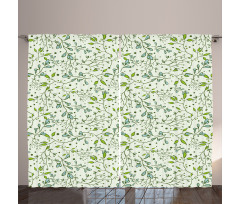 Spring Forest Branches Curtain