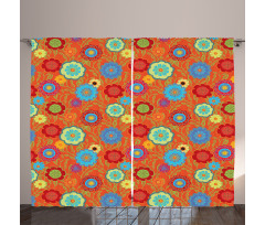 Colorful Abstract Concept Curtain