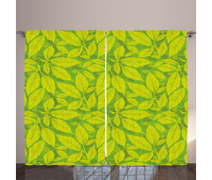 Nature Eco Art Leaves Curtain