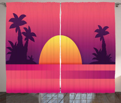 Dramatic and Exotic Scene Curtain