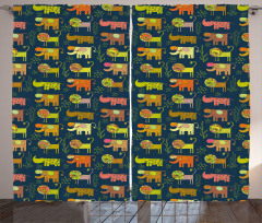 Whimsical Woodland Animals Curtain