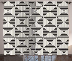 Ornamental Stripes Art Curtain