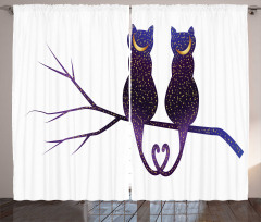 Cats Depicted as Night Curtain