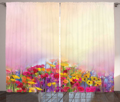 Pastel Ombre Meadow Curtain