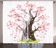 Blooming Sakura Curtain