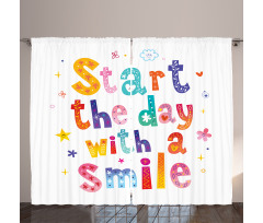 Start the Day with a Smile Curtain