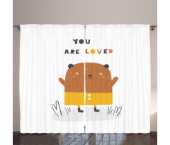 You are Loved and Doodle Bear Curtain