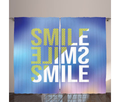 Modern Design Positive Word Curtain