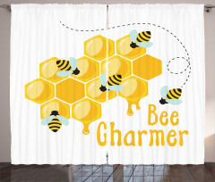 Bee Charmer Lettering Curtain