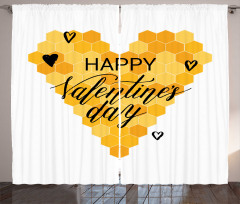 Happy Valentine's Day Curtain