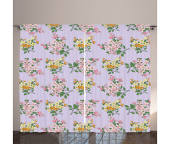 Bouquet of Flowers Style Curtain