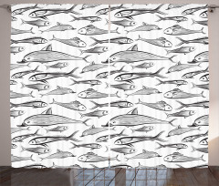 Sketch of Underwater Lives Curtain