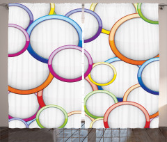 Circles Rounds Pattern Curtain