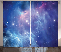 Star Clusters in Space Curtain