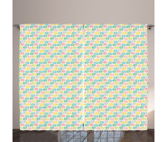 Pastel Nursery Circles Curtain