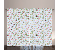 Corsage Blossoms Romance Curtain