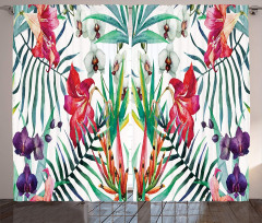 Tropical Orchids Curtain