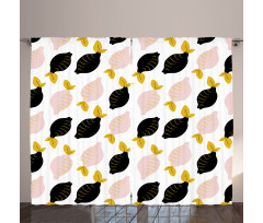 Abstract Colored Citrus Fruit Curtain